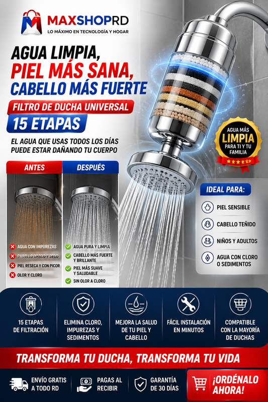 AquaPure Pro™ | Agua Más Limpia para Tu Piel y Cabello